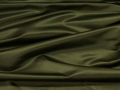 Dark Olive Green viscose modal satin weave fabric ~ 44&quot; wide sold by the yard.(11)[1432]