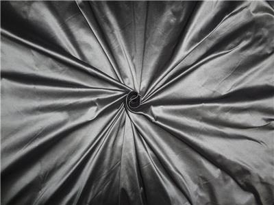 100% Pure Silk Taffeta Fabric Blackish Grey x Ivory colour 54" wide Taf#276[1]