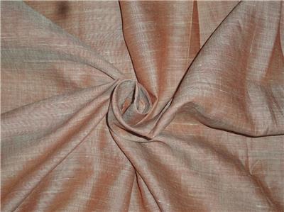 Two Tone Rusty x Mint Color Linen Fabric 54" wide [7564]