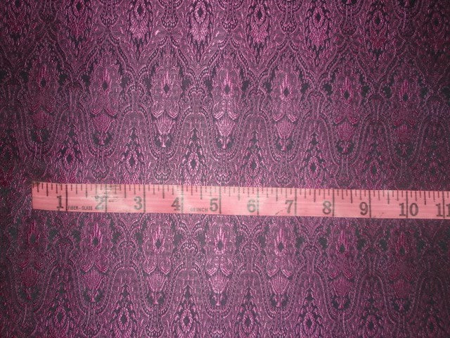 BROCADE FABRIC Pink &amp; Black Color 44" wide BRO328[2]