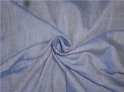 Two Tone Blue x Ivory Color Linen Fabric 54" wide Cut Length 2.15 yards [7569]