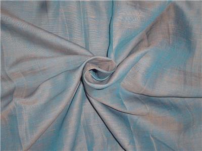Two Tone Blue x Mustard Linen Fabric 54" wide Cut Length 1.85 yards [7570]