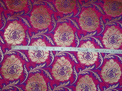 Heavy Brocade Fabric Pink,Purple & Metallic Gold color 44" WIDE BRO339[3]