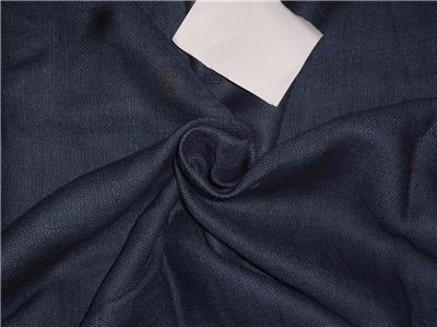 Heavy Linen Navy Blue Color Fabric 58&quot; Cut Length of 3.25 yards