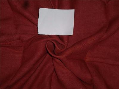 Heavy Linen Brick Red Color Fabric 58&quot; Cut Length of 2 yards
