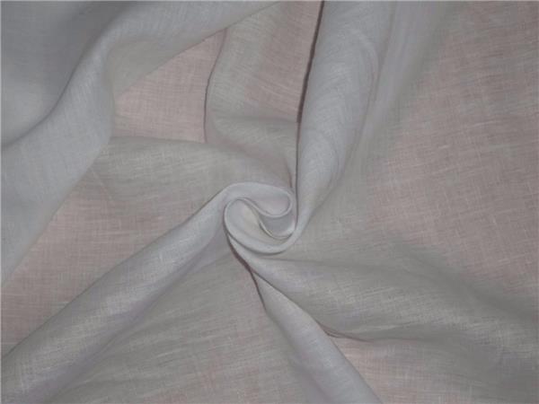 100% linen 60s lea Linen fabric White colour 58&quot; wide