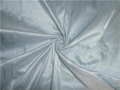 100% PURE SILK DUPIONI FABRIC BABY BLUE colour 54" wide WITH SLUBS MM71[1]