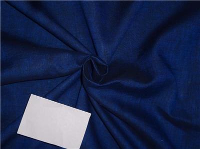 Two Tone Linen 25% COTTON,75% Linen fabric Electric Blue x Black Color 58" wide B2#79[7]
