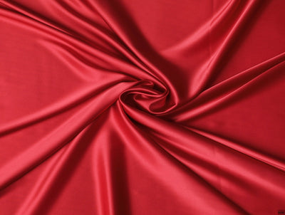 Crimson Red viscose modal satin weave fabric ~ 44&quot; wide.(17)[1430]