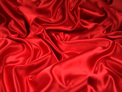 Crimson Red viscose modal satin weave fabric ~ 44&quot; wide.(17)[1430]