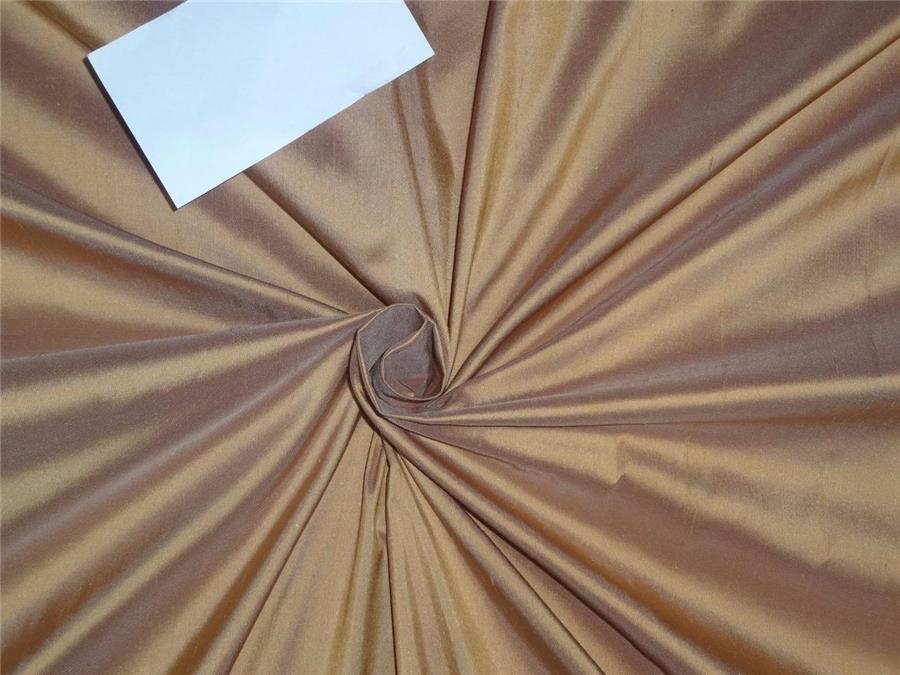 100% Silk Dupioni fabric BLUSH X GOLD COLOR 54" wide DUP226[3]