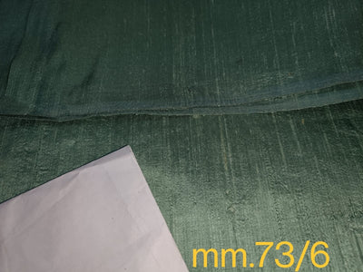 100% Pure SILK Dupioni FABRIC green colour 54" wide with slubs MM73[6]