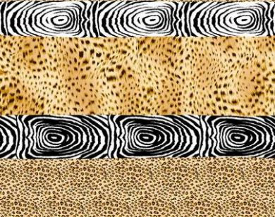 2 x 2 voile printed ~tiger print -58{5 colourways}&quot; - The Fabric Factory