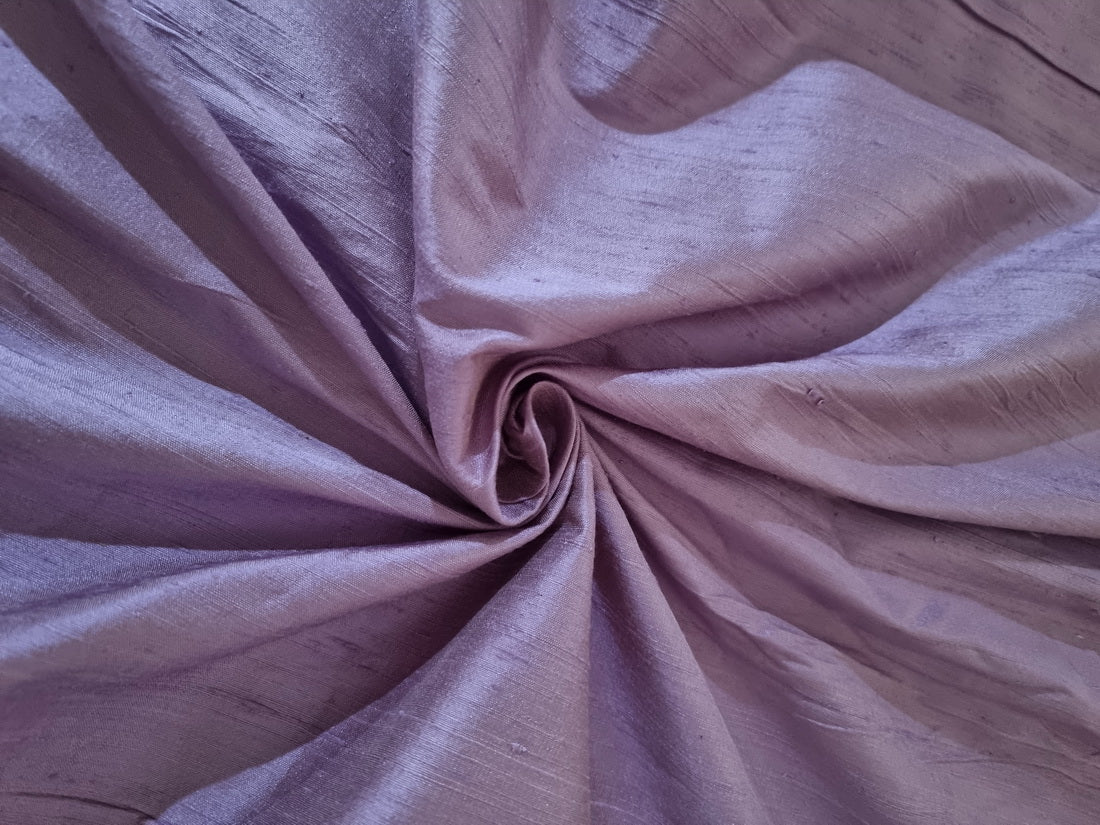 100% pure silk dupioni fabric dusty lavender 54" with slubs MM97[3]