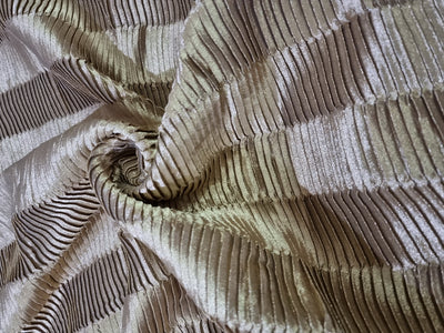 Tissue Pleated Gold Fabric 44'' wide [10881]