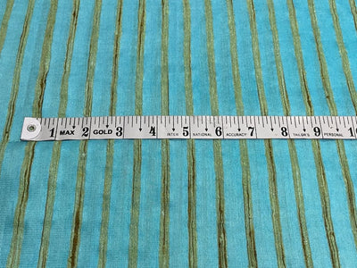 100% PURE SILK Dupioni blue color Stripes 54" wide DUP#S50[3]