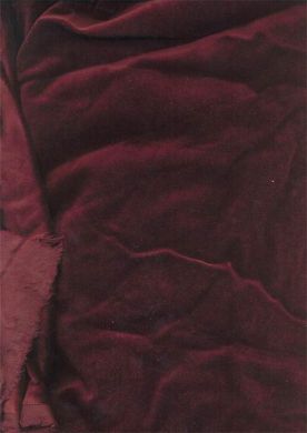 100% Cotton Velvet Wine Red Fabric ~ 44&quot; wide - The Fabric Factory