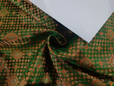 single length 2.1Silk Brocade Fabric ~Width 44&quot; multi colour BRO11[1]5 yards