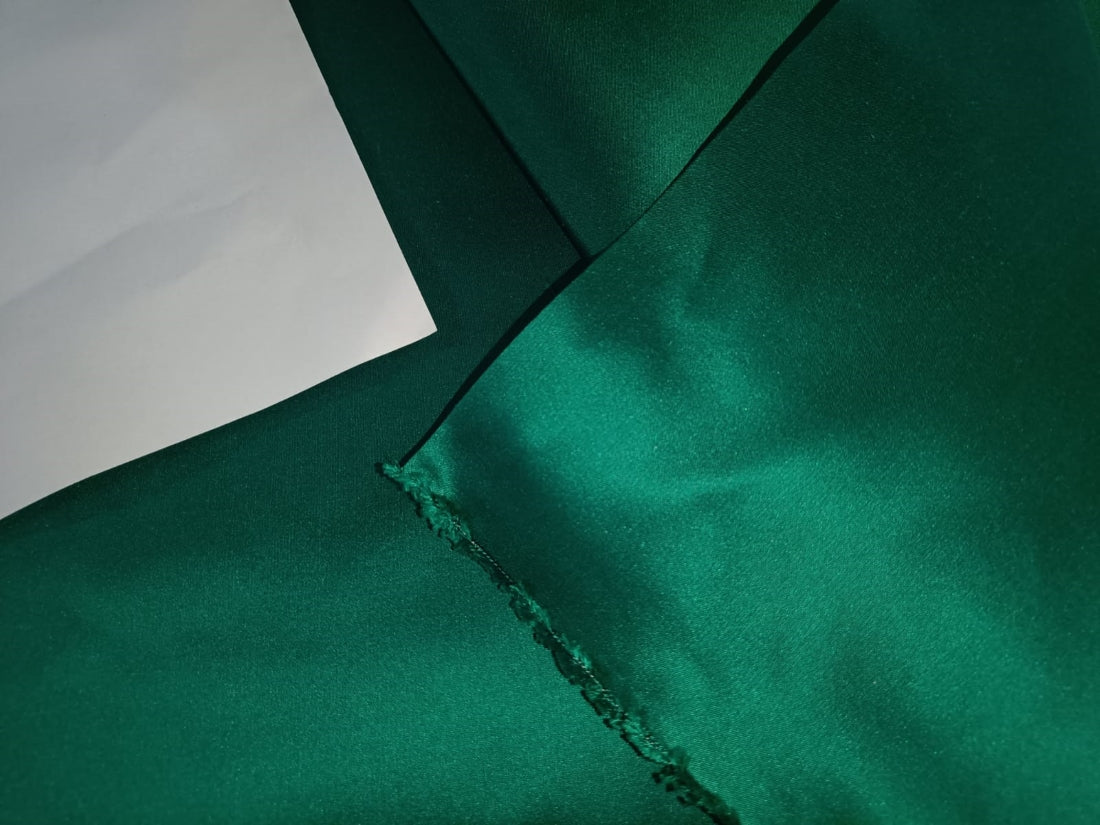 100% SILK DUTCHESS SATIN Emerald Green 45 MOMME 54" wide