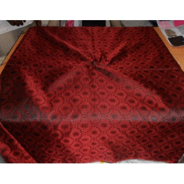 Silk Brocade fabric deep wine black motifs Color 44" wide BRO87[2]