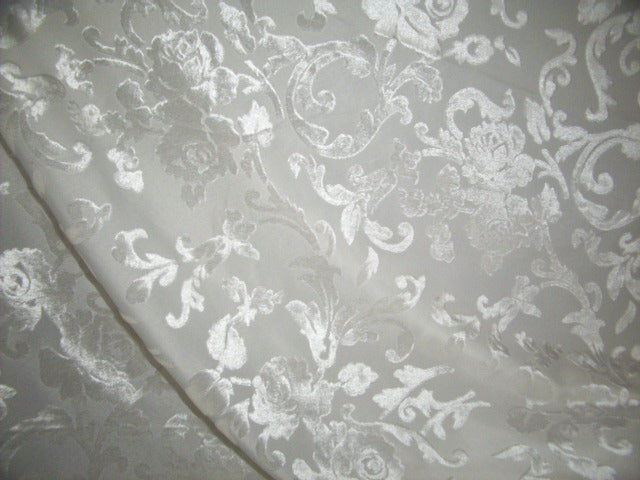 Natural Dyeable Devore Burnout Velvet fabric ~ 44&quot; wide