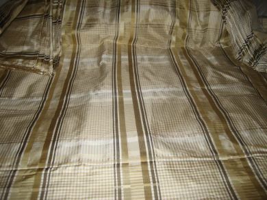silk taffeta beige plaids/ satin stripes 54" wide TAFCS2[1]