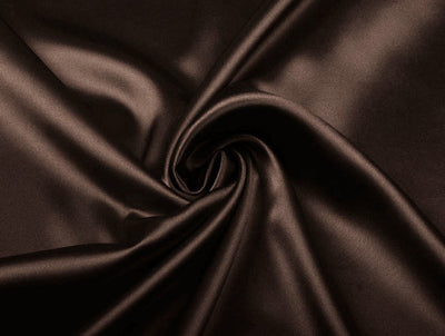 Dark chocolate brown viscose modal satin weave fabric ~ 44&quot; wide.(27)[10069]