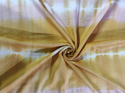 Tencel Dobby Tie Dye Yellow X White [marble] color Print 58" wide [11641]