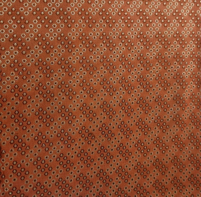 SILK BROCADE FABRIC orange 44" wide BRO14[5]