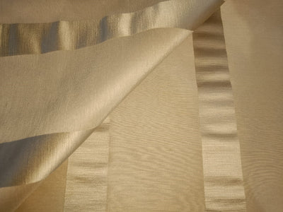 SILK LINEN  SATIN STRIPE available in two colors gold and ivory 54" wide [10480/12607]