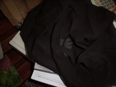 100% 2 x 2 cotton voile black colour 58" wide