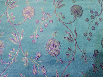 Superb chinese silk brocade fabric~blue / purple shot BRO13[1]