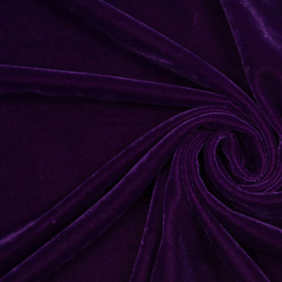 100% Micro Velvet Bright Purple Fabric 44" wide [7636]