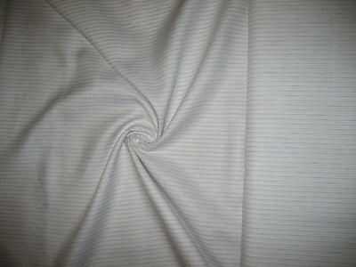 Superb Quality Linen Club White with Lavender horizontal stripe Fabric 58" wide [1361]