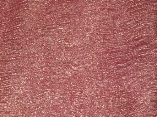 36 INCHES WIDE~ GOLD dark pink silk mettalic tissue organza fabric