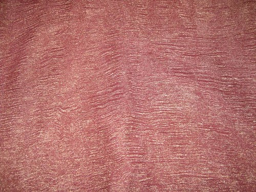 36 INCHES WIDE~ GOLD dark pink silk mettalic tissue organza fabric