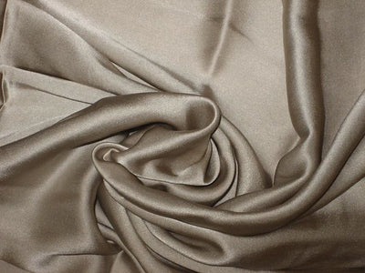 100% silk satin fabric Light silver grey colour 44&quot; wide