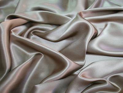 Brown Taupe viscose modal satin weave fabric ~ 44&quot; wide.(32)[863]