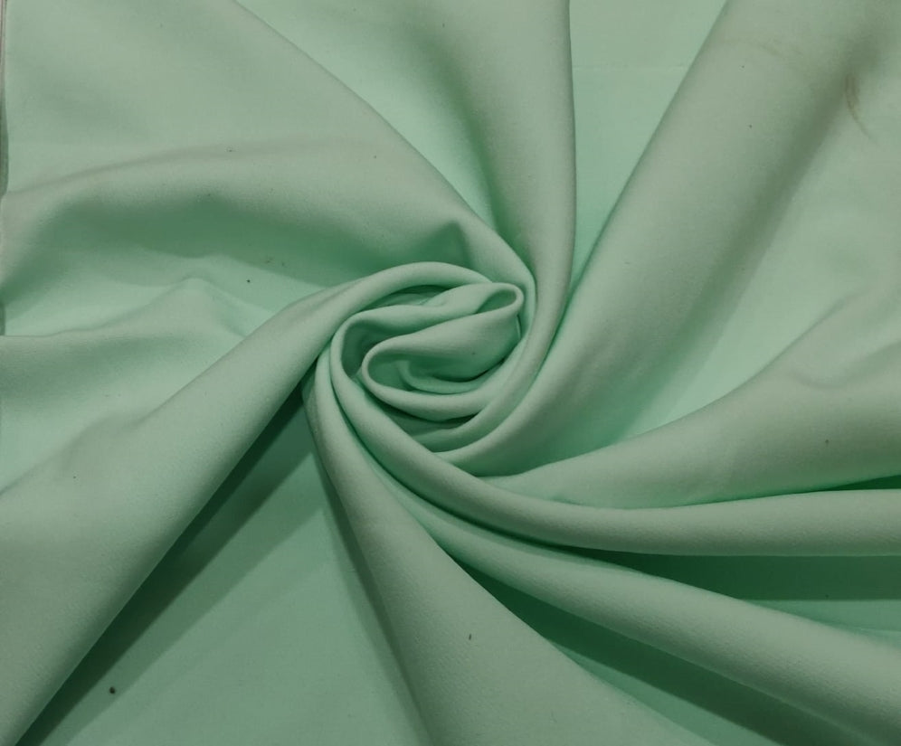 Mint green Color Scuba /Neoprene Lycra fashion wear 1 MM Thin Dress fabric ~ 58&quot;[12114]