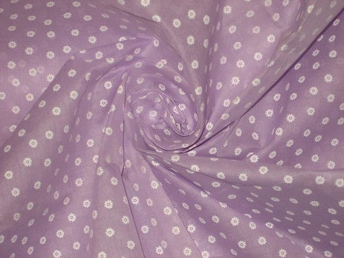 Cotton organdy floral printed Fabric