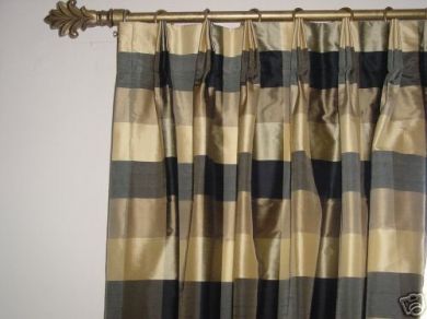 silk drapes~made to order .price subject to measurements.