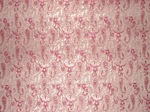 baby pink,pink &amp; gold Colour Silk Brocade