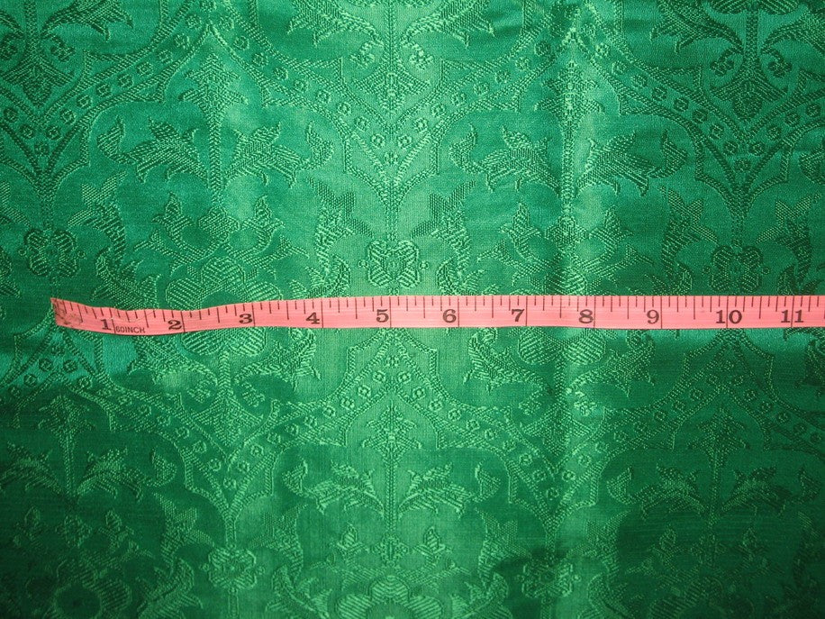 emerald green jacquard brocade-vestment fabric available in two colors BRO46[5]/BRO84[5]