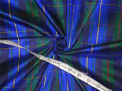 Silk Dupioni Scottish Tartan Check Fabric 54" wide DUP#C11