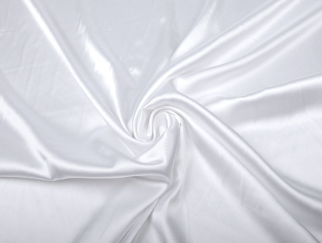 White viscose modal satin weave fabric 44" wide [1639]