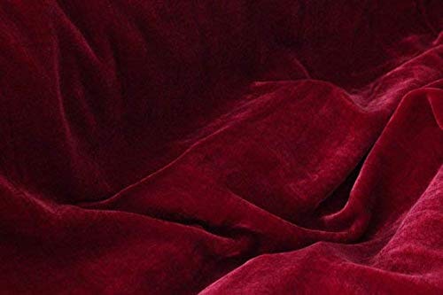 100% Micro Velvet Blood Red Fabric 44" wide [8720]