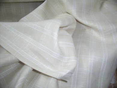 100% linen plaid fabric 58" wide{150 cms}~ F 79039[367]