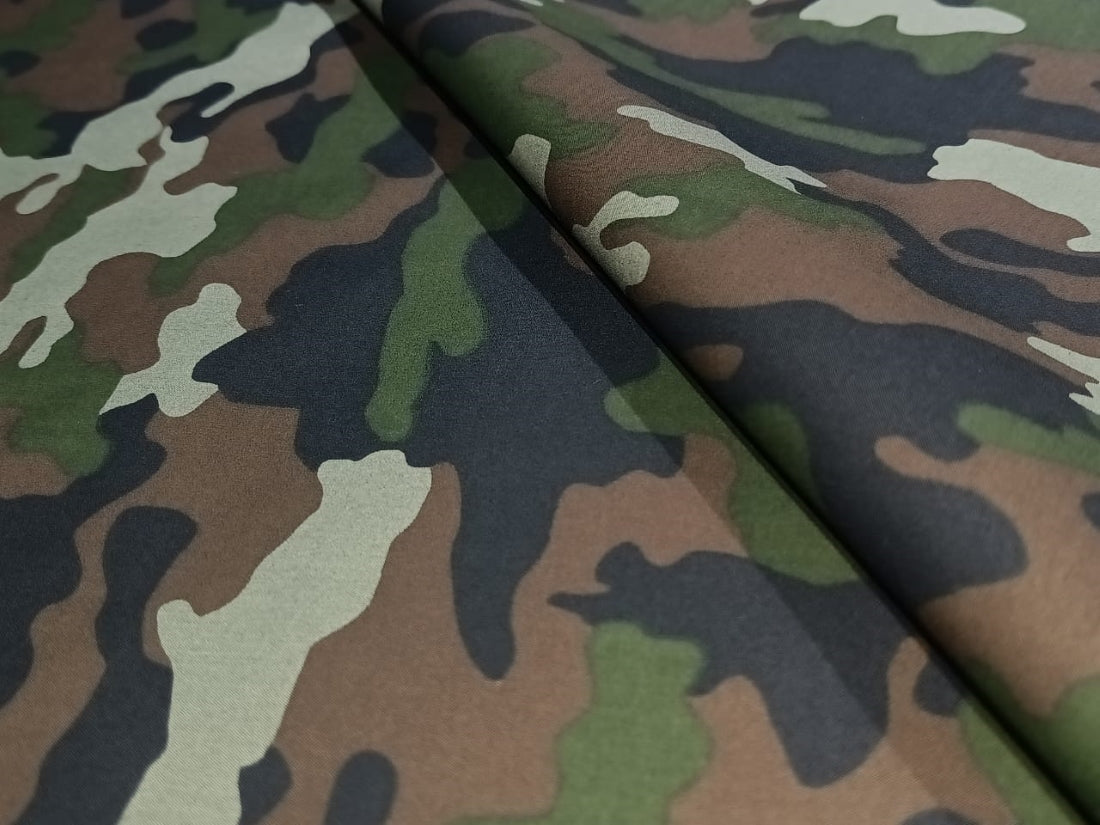 100% Cotton Fabric  Army/Camouflage Print 58" wide available in two colors [12315/16]