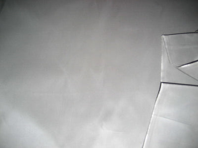 Pure SILK TAFFETA FABRIC Light Greyish Silver color 54" wide TAF72[2]