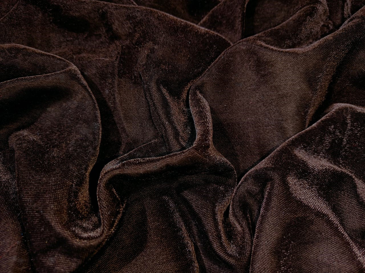 100% Micro Velvet Black Fabric 44" wide [4222]